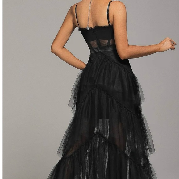 Never worn! Stunning maxi tulle gown (size small)! - Picture 3 of 4